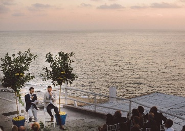 Stunning Symbolic Wedding overlooking the sea in Capri