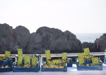 Wedding tableau in Capri