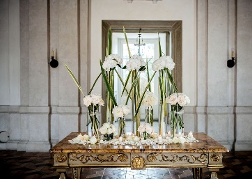 Elegant Wedding decor in Rome